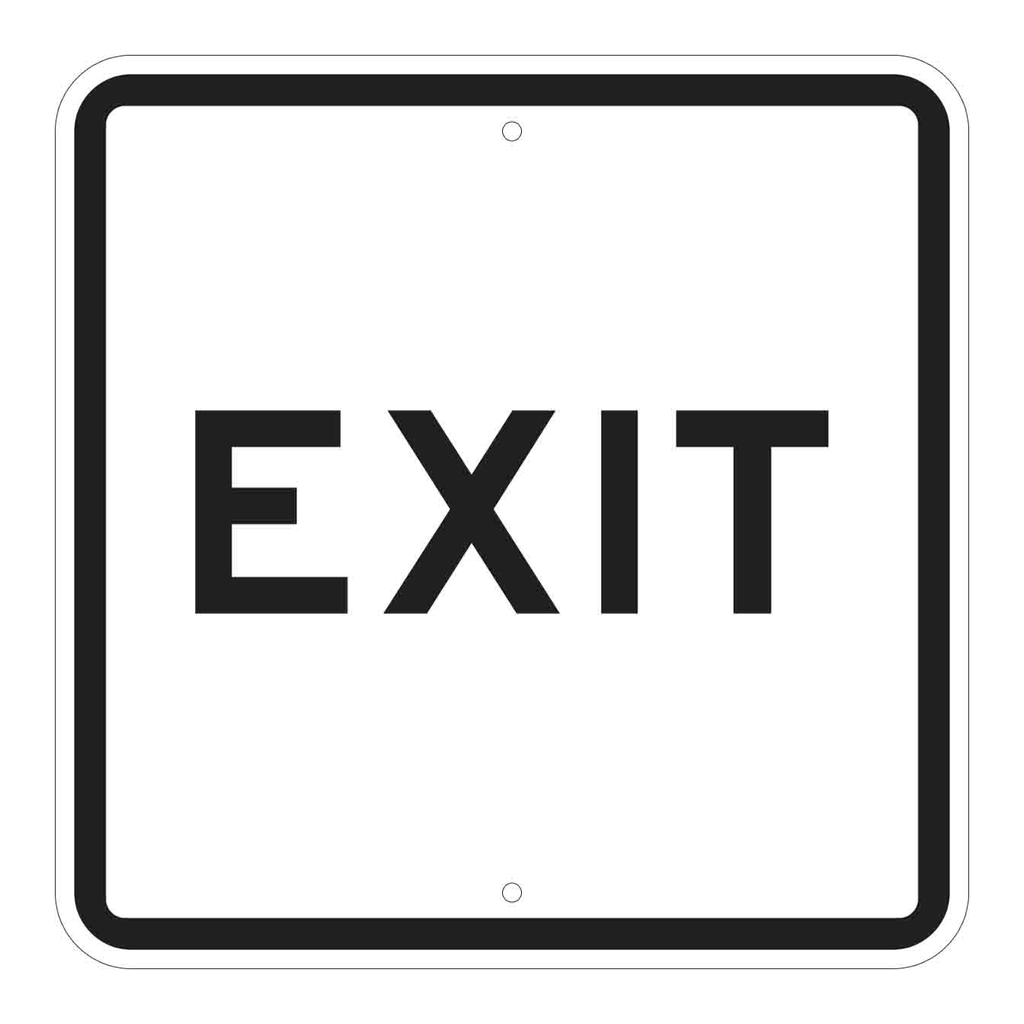 Brady Exit Sign