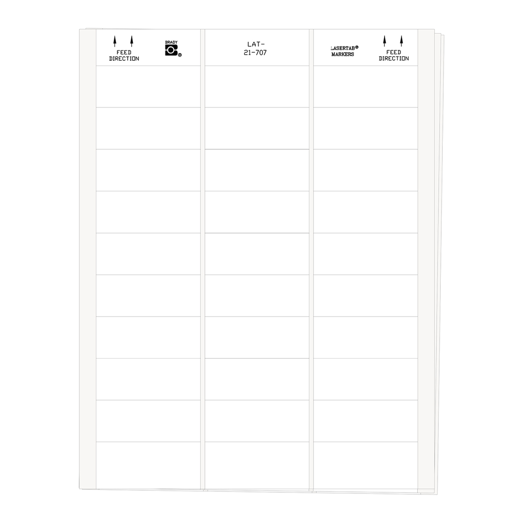 Brady LaserTab Polyester Labels