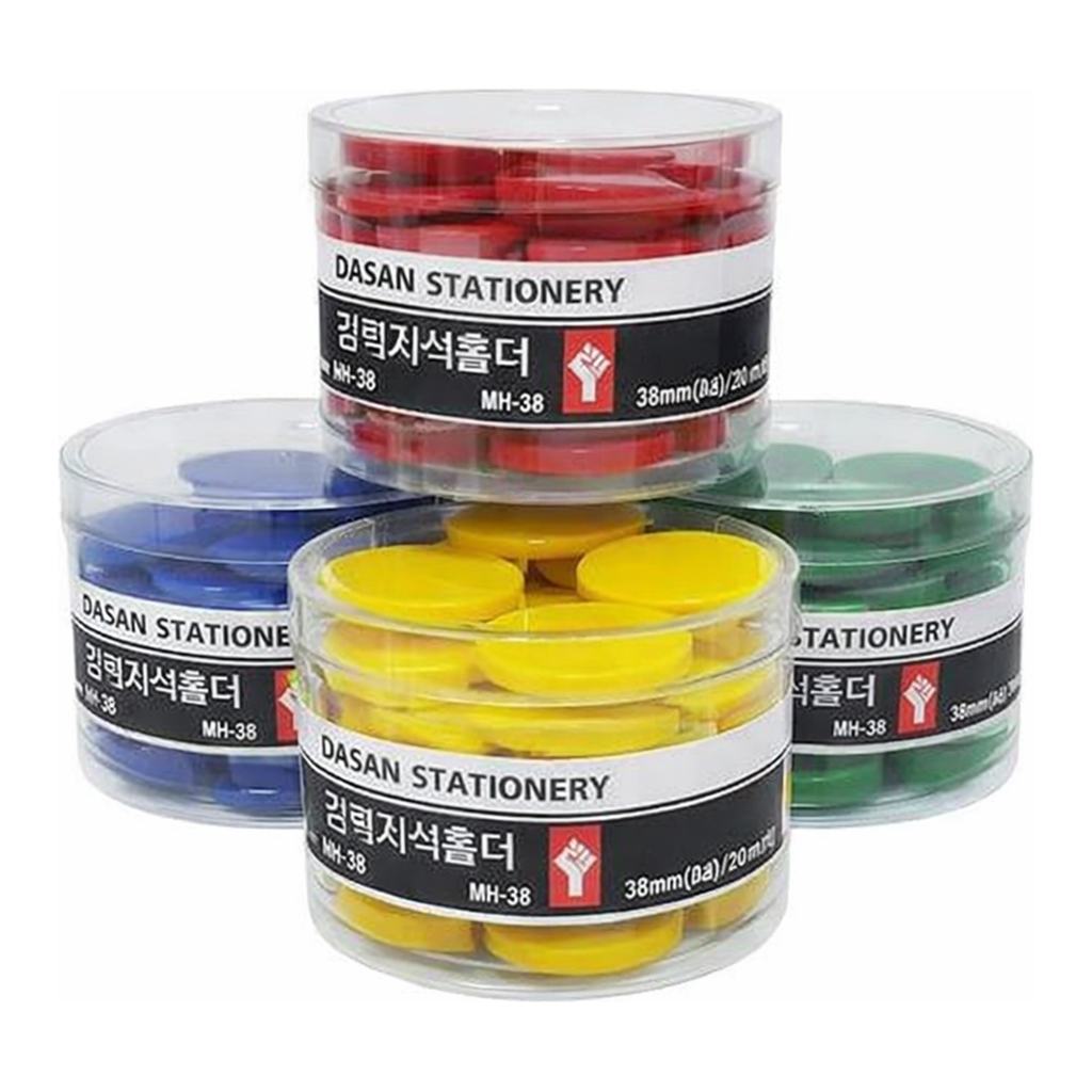 OFFICENEX 강력자석홀더(특대/적색/MH-38/20개입/Ø38mm)