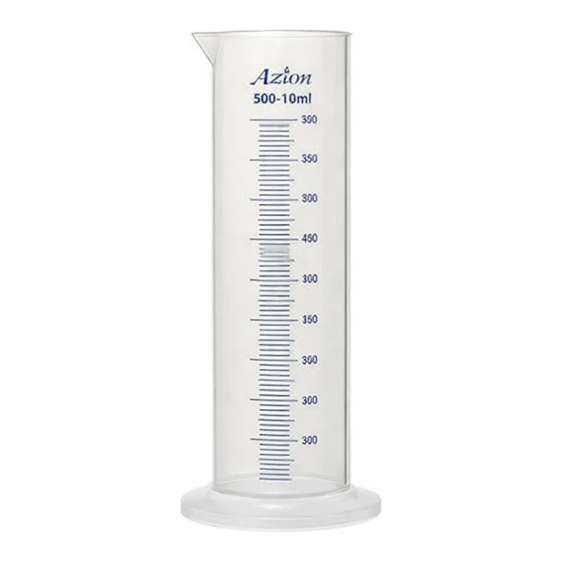 Merck Azlon Squat Form Cylinder with Molded Graduation with blue over print