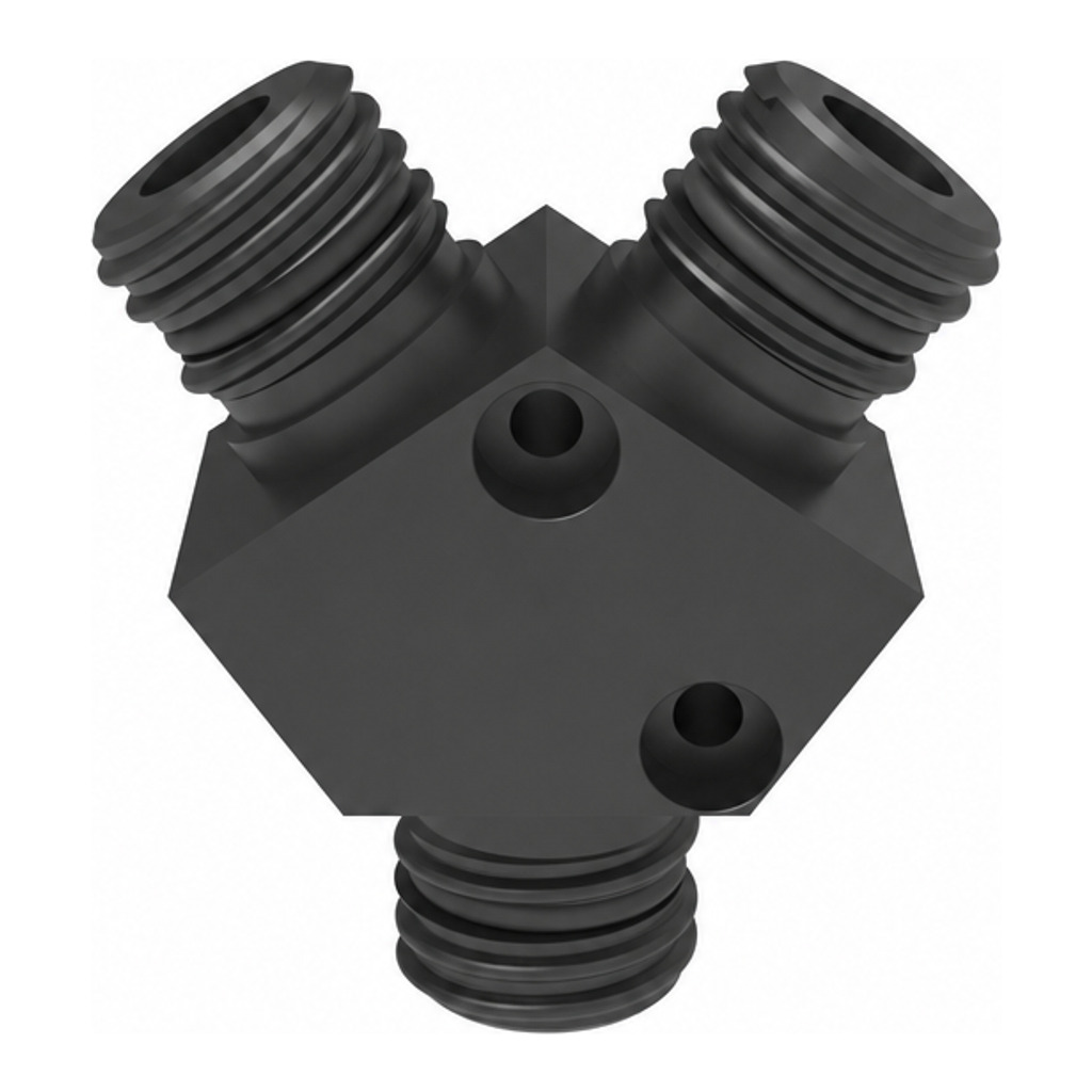 Manifold, 3x GL25 (m), PE el