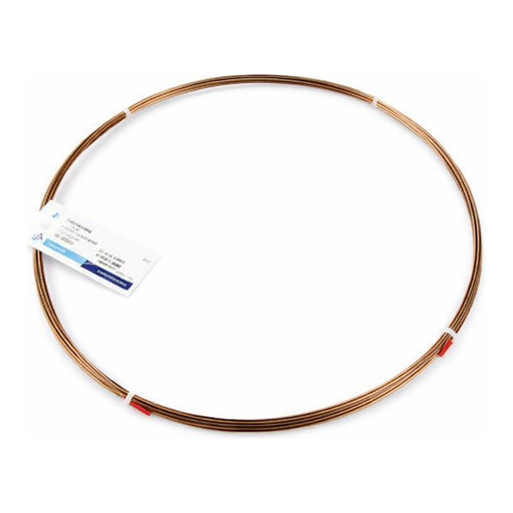 Restek Tubing, Sulfinert, 304SS Welded/Drawn Tubing .010in ID x 1/16in OD Sulfinert, 25ft Roll