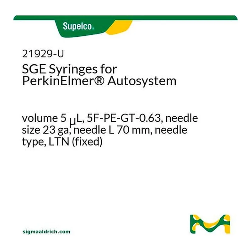 Merck SYRINGE SGE 5UL 0.63 OD FOR PE AUTOSAMP
