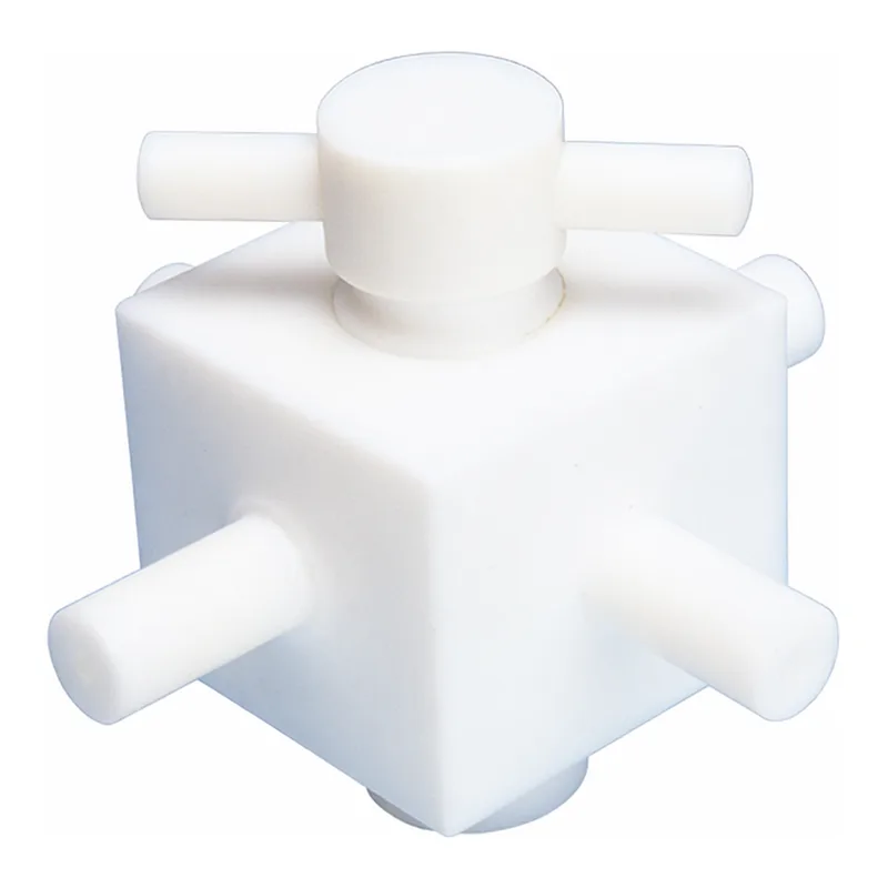 Flon Industry PTFE 4way valves / PTFE4방밸브