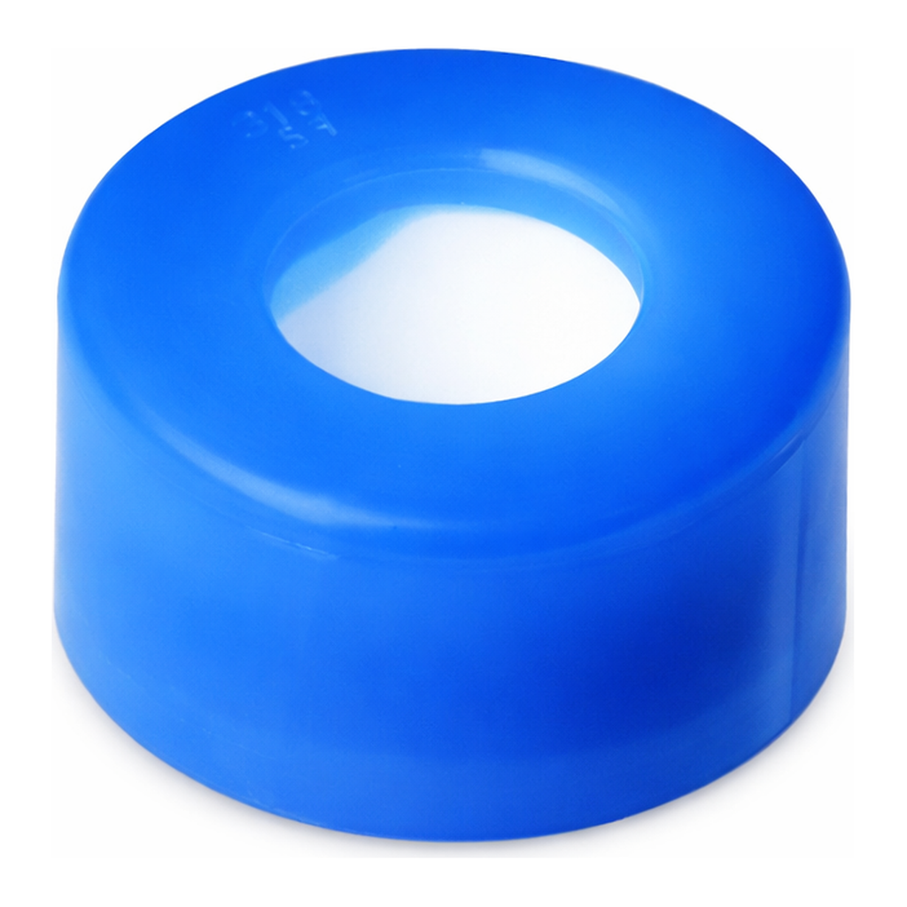 Waters Blue, 12 x 32 mm Snap Neck Cap and PTFE Septum, 100/pk
