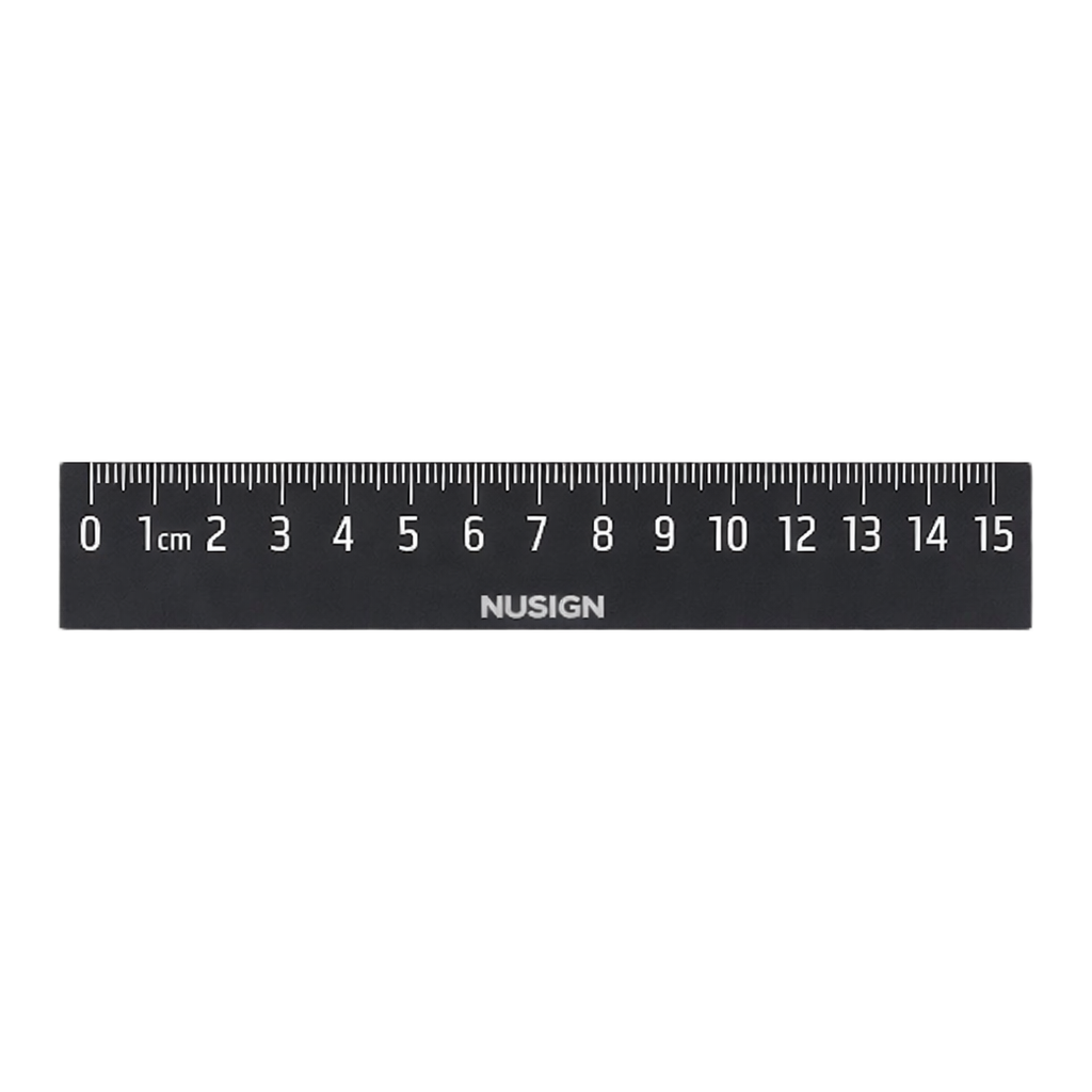 OFFICENEX 누사인 자 15cm 블랙 NS096BK