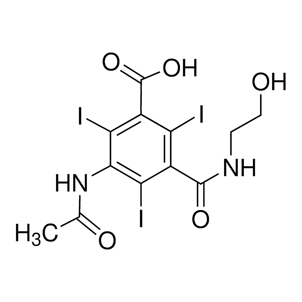 Merck 3-(Acetylamino)-5-{[(2-hydroxyethyl)amino]carbonyl}-2,4,6-triiodobenzoic acid