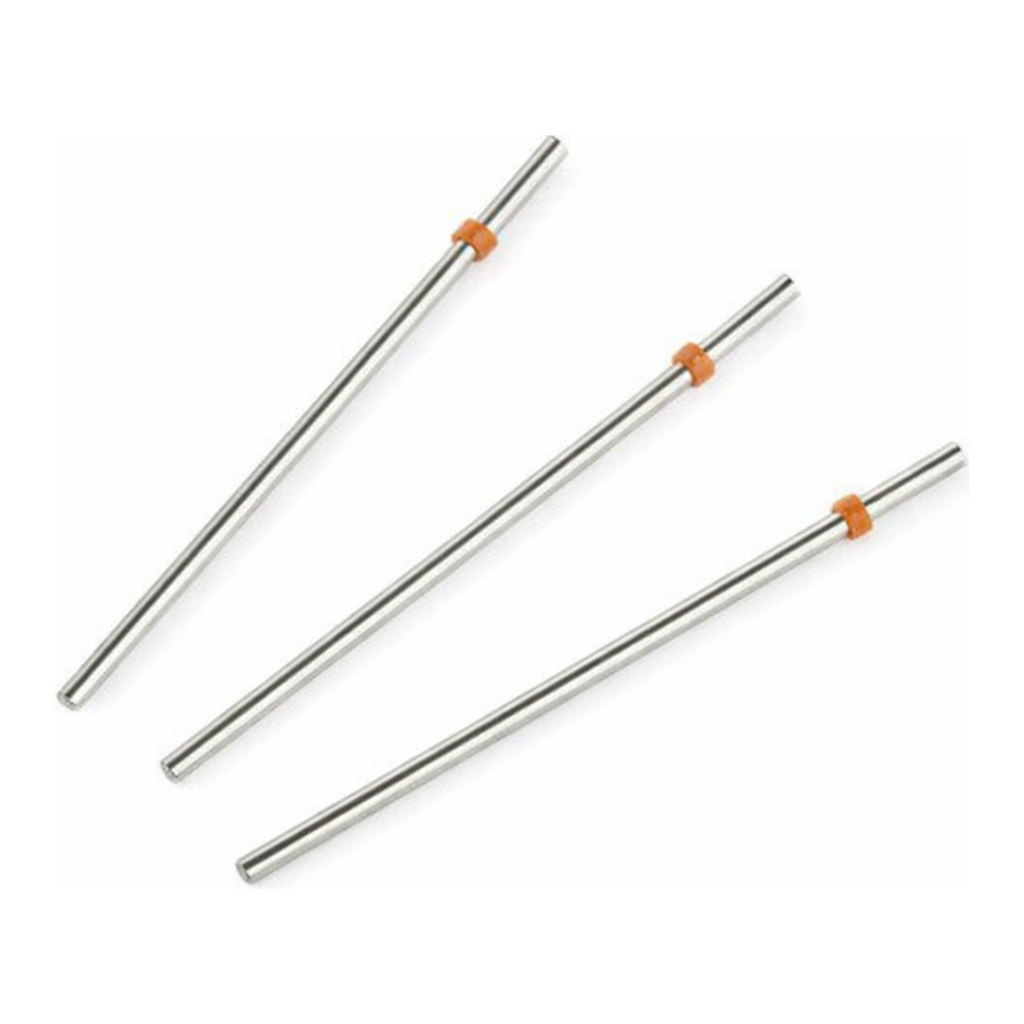 Restek Capillary Tubing, SS, 1/16inOD x 0.02 ID x 5cm L, 3-pk Orange