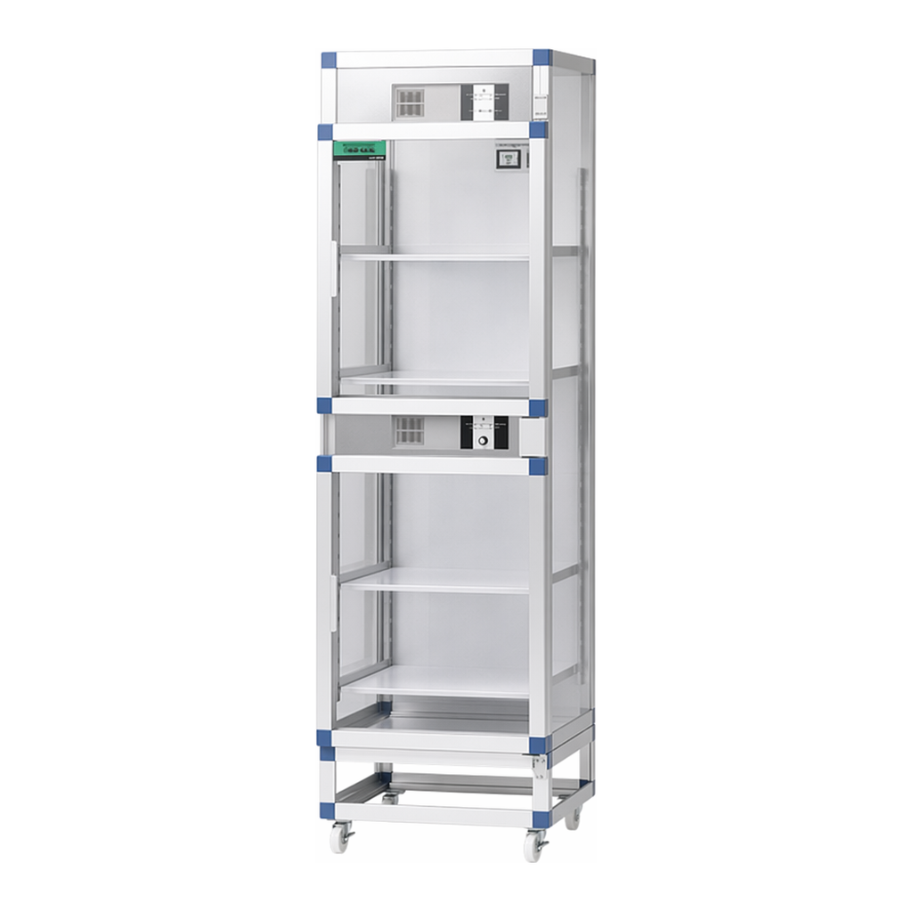 AS ONE Auto Dry Desiccator FN Twin 574 x 524 x 1945mm Reinforced Plastic Shelf Boardand others