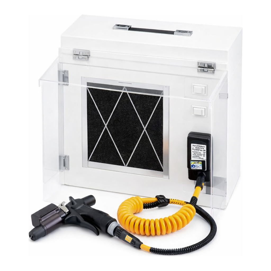 AS ONE Dust Collection Type Anti-Static Air Gun Booth　SJE-BT
