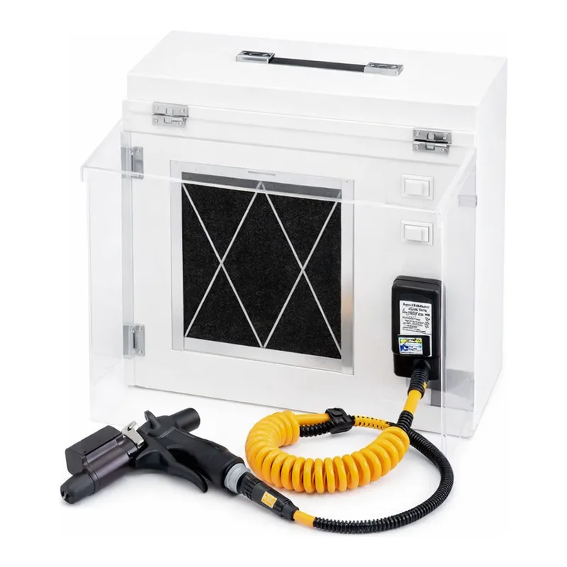 AS ONE Dust Collection Type Anti-Static Air Gun Booth SJE-BT