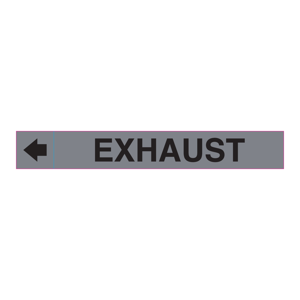Brady EXHAUST Plenum Duct Marker