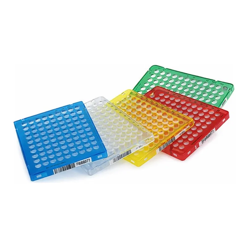 Thermo Fisher Scientific MicroAmp EnduraPlate Optical 96-Well Multicolor Reaction Plates with Barcode, 5 plates