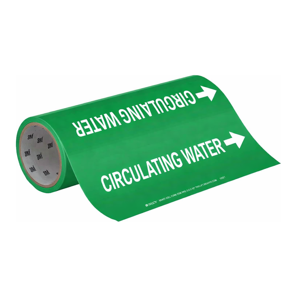 Brady CIRCULATING WATER Roll Form Pipe Marker