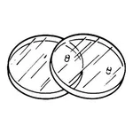 Merck 32MM ROUND CELL WINDOW CAF2, UNDRILLED