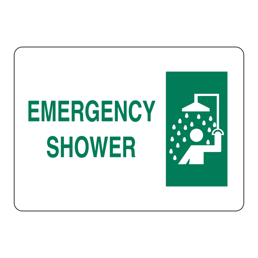 Brady Emergency Shower Sign