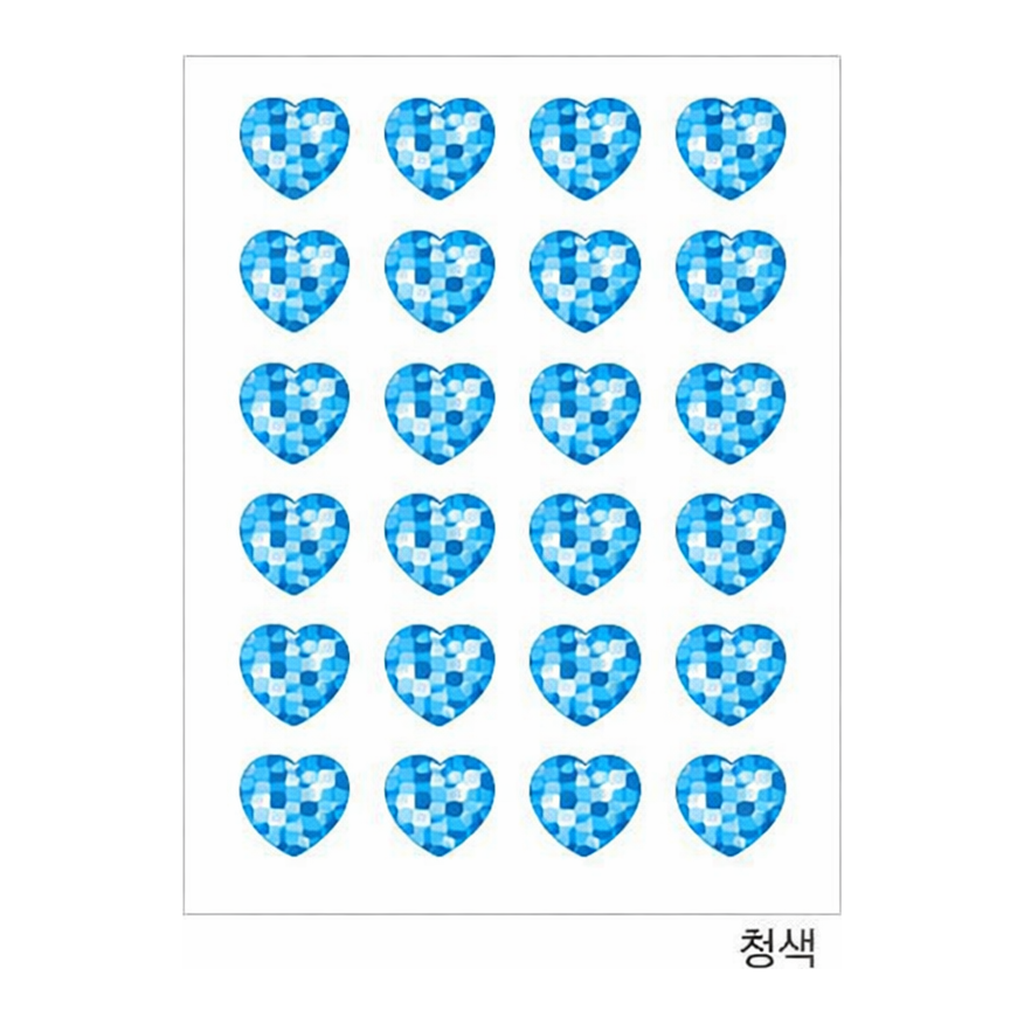 OFFICENEX 홀로그램견출지 20-6001B 청색(19*18 7장)
