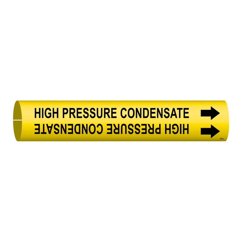 Brady HIGH PRESSURE CONDENSATE Snap-On Pipe Marker