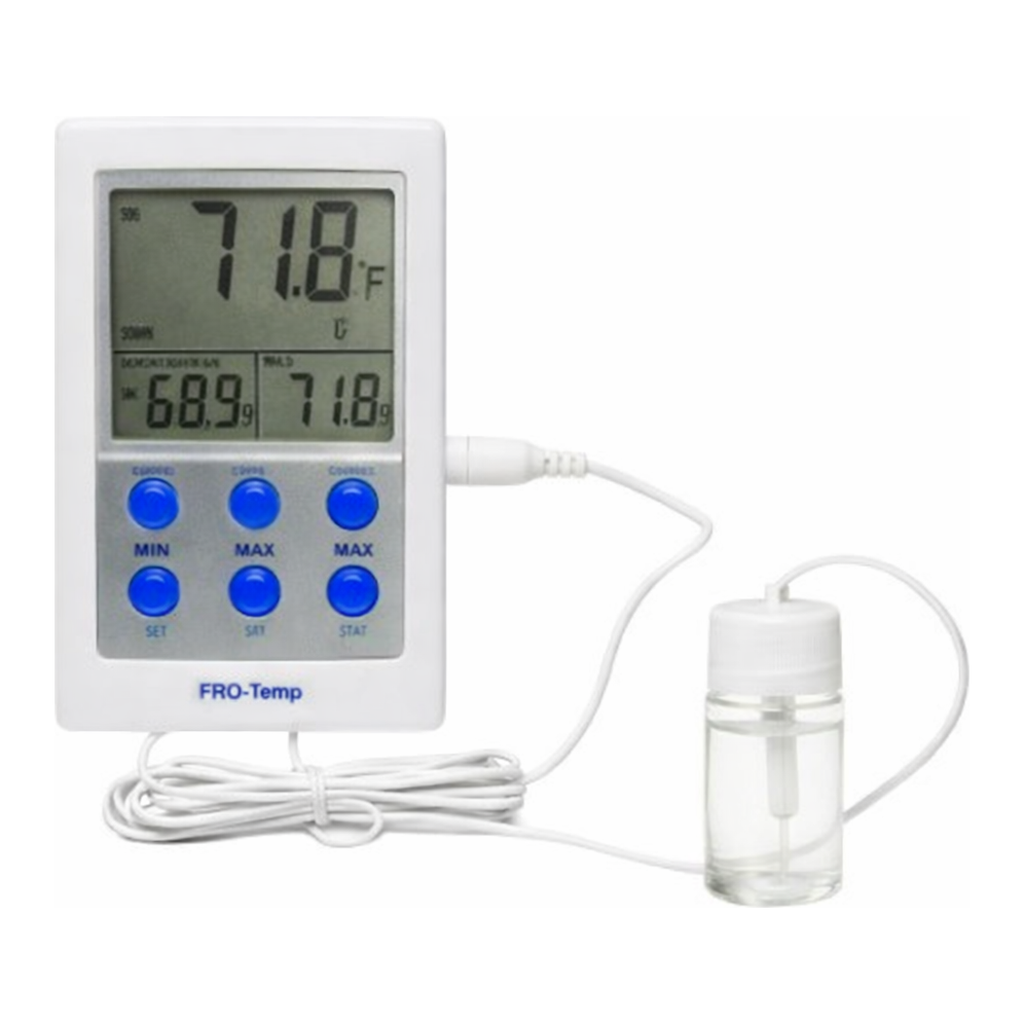 Merck SP Bel-Art(R) H-B Frio-Temp(R) Calibrated Dual Zone Electronic Verification Thermometer