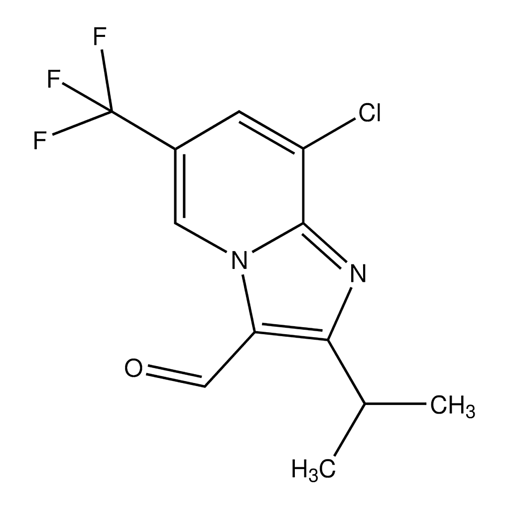 Merck 8-Chloro-2-isopropyl-6-(trifluoromethyl)imidazo[1,2-a]pyridine-3-carbaldehyde