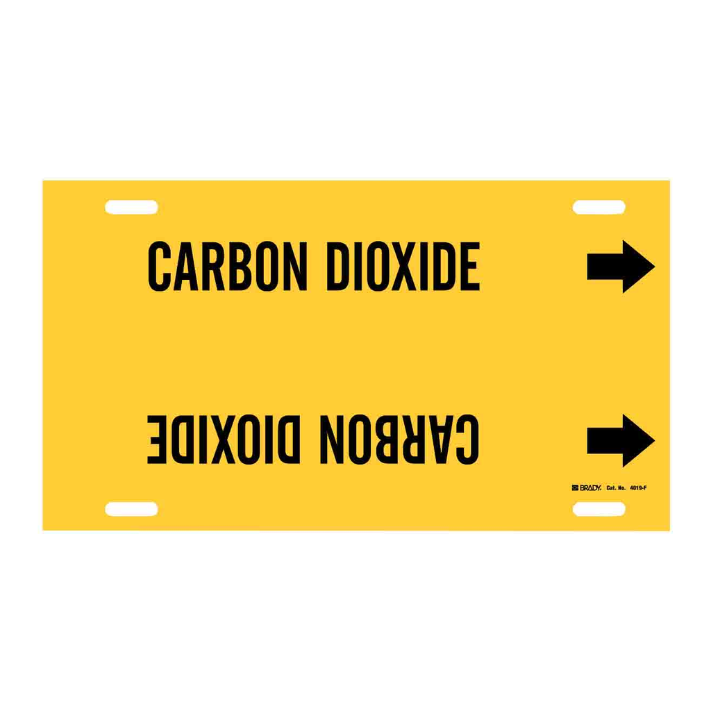 Brady CARBON DIOXIDE Snap-On/Strap-On Pipe Marker