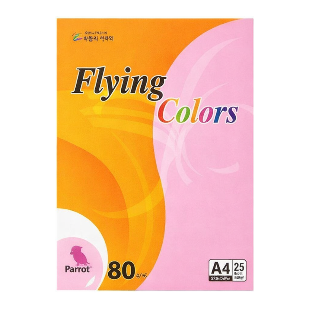 OFFICENEX 플라잉컬러 패럿(P27/A4/ 80g/ 어린풀색/ 25매/팩/삼원)