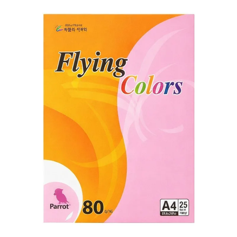 OFFICENEX 플라잉컬러 패럿(P27/A4/ 80g/ 어린풀색/ 25매/팩/삼원)