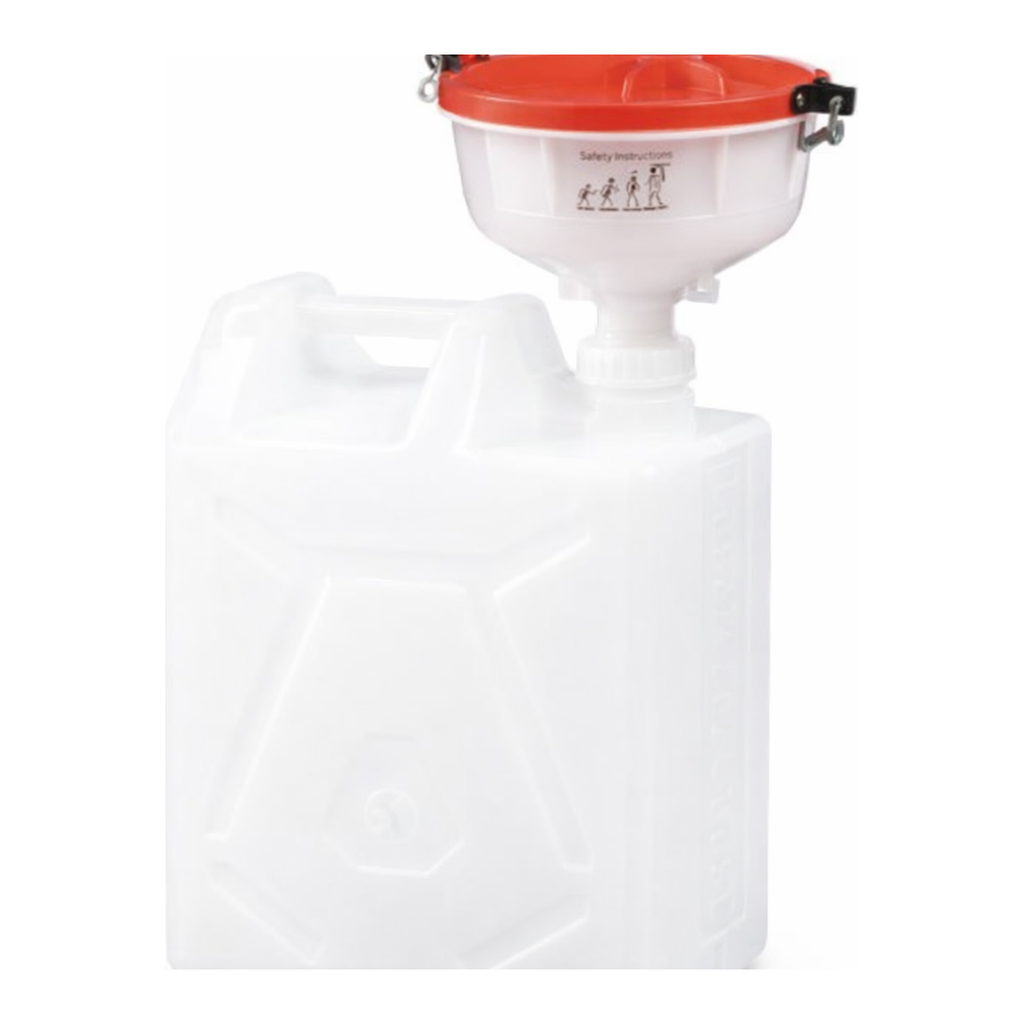 Merck Waste solvent funnels