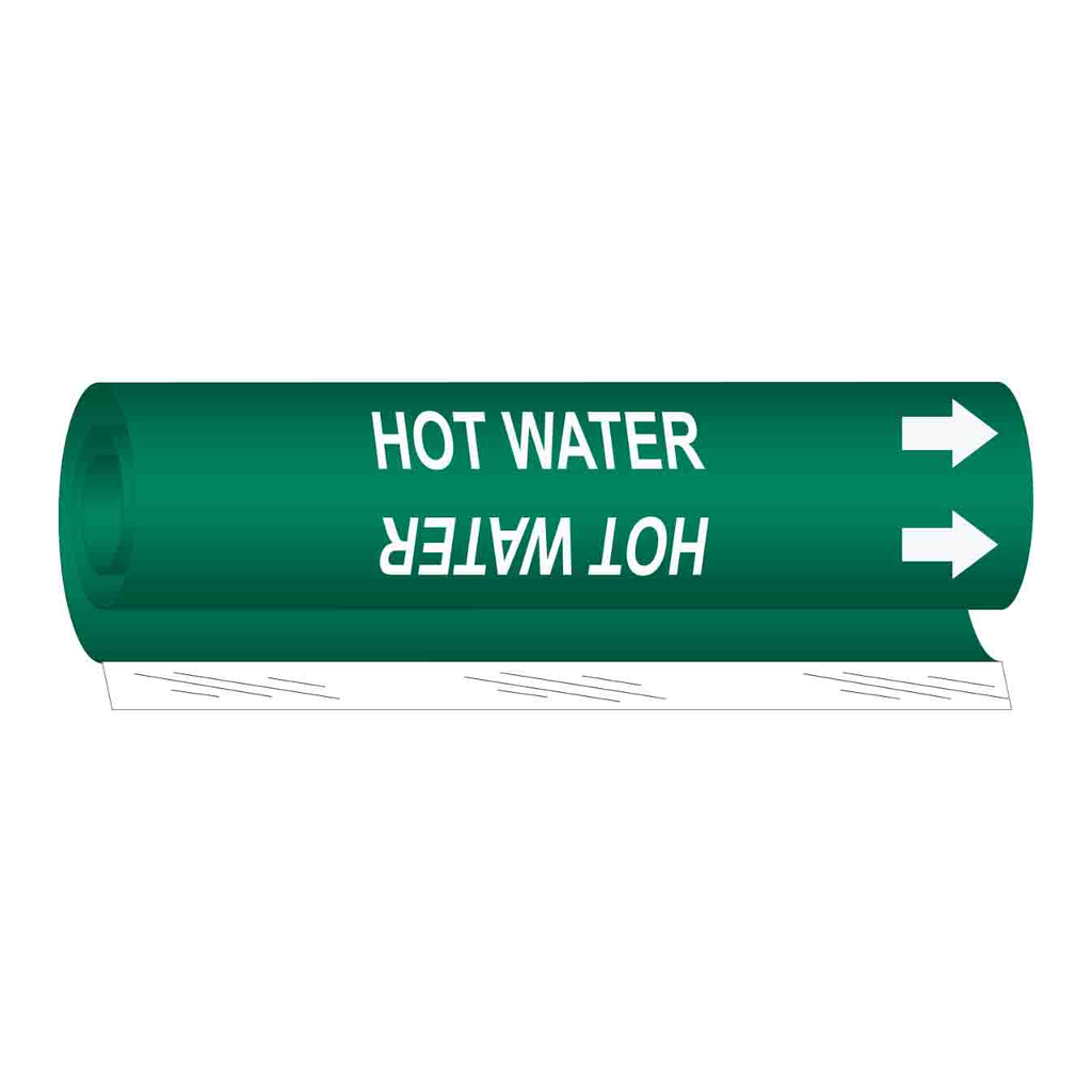 Brady HOT WATER High Performance Pipe Marker