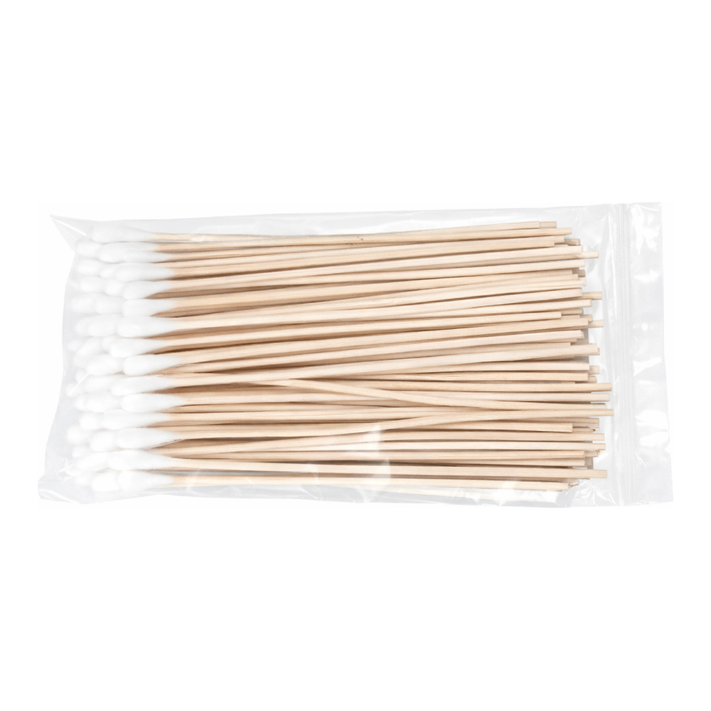 Long Wood Handle Cotton-tipped Applicator