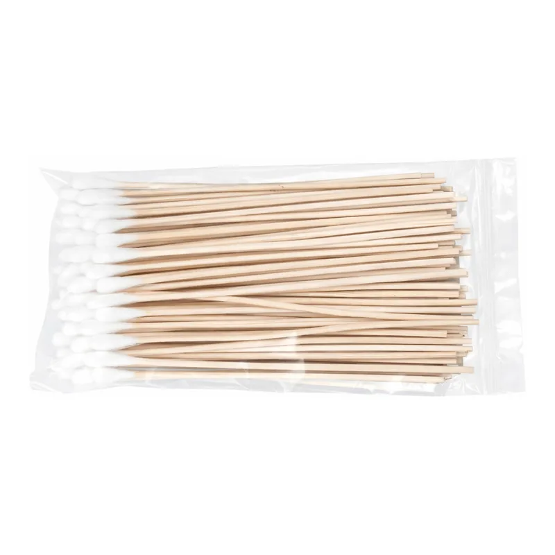 Long Wood Handle Cotton-tipped Applicator