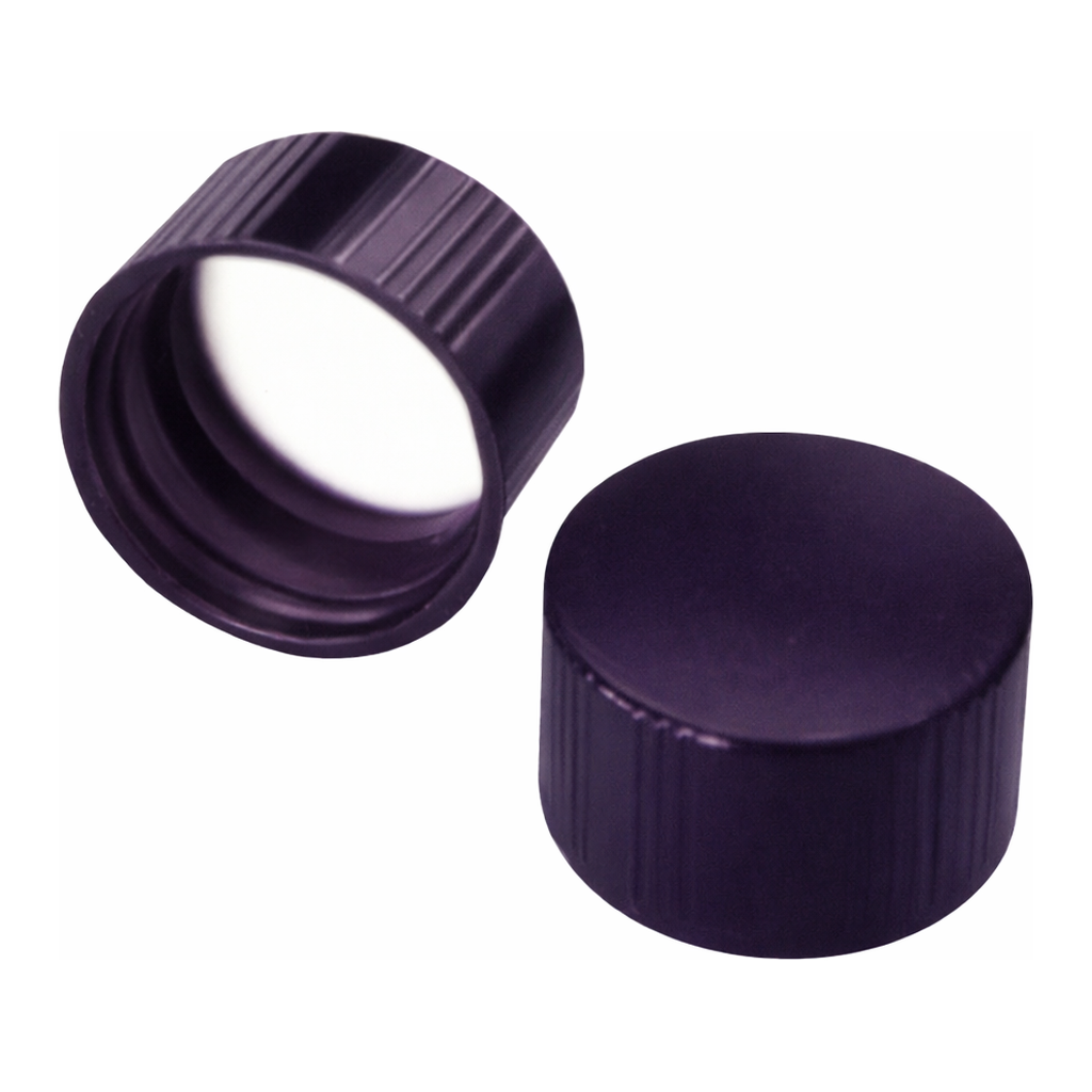 WHEATON Black Phenolic Screwcaps