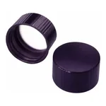 WHEATON Black Phenolic Screwcaps