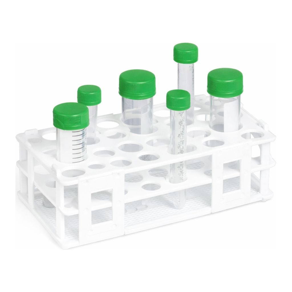 SciLab PP 28-hole 15 & 50㎖ Tubes Assembly RackW ith 3 Tiers & Perforated Base