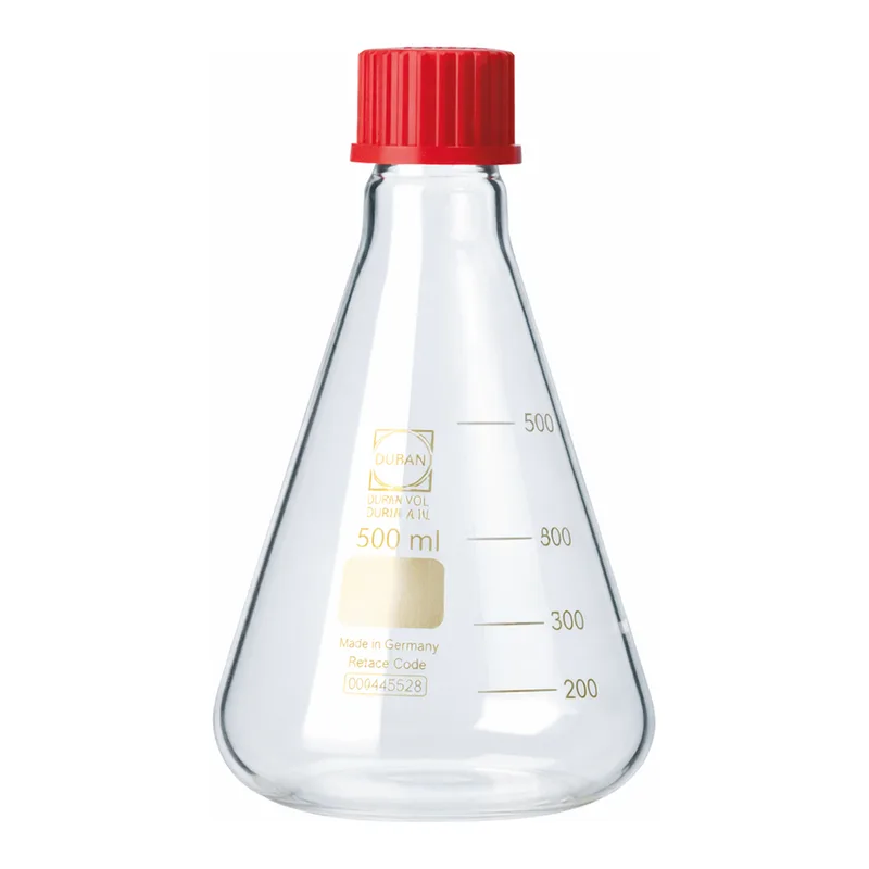 SciLab SciLab Hi-grade DIN GL Screwcapped DURAN-glass Erlenmeyer Flasks