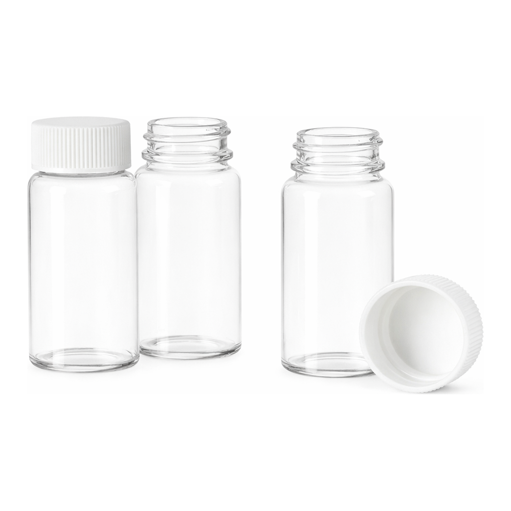 WHEATON 20㎖ Premium Scintillation Glass Vials Complete with ScrewcapsWith Screwcap