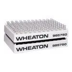 WHEATON 36~96 Places White Gray PP Vial Rack