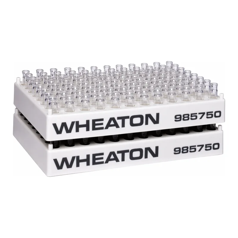 WHEATON 36~96 Places White Gray PP Vial Rack