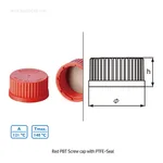 DURAN High-Temp. PBT Universal GL Screwcap with PTFE/Silicone Septa and ETFE Pour-Ring