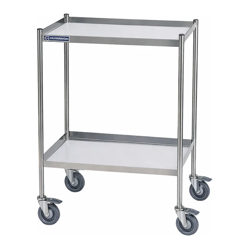 Utility Stainless-steel Tray Shelved Cart