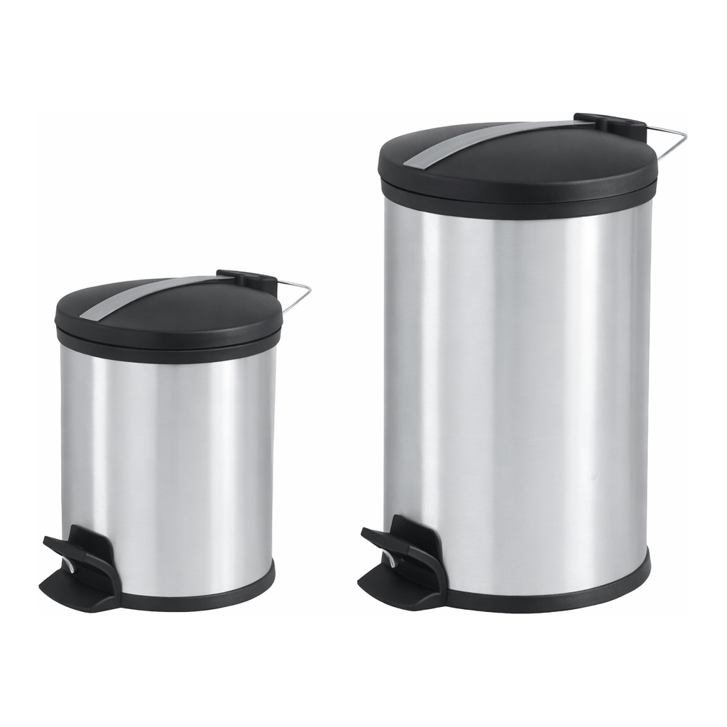 Stainless-steel Step-on Wastebasket