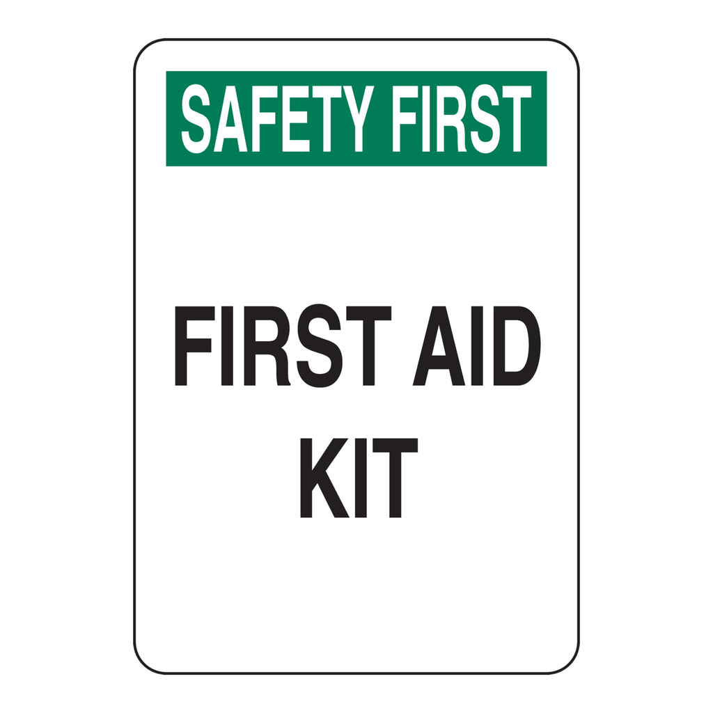Brady SAFETY FIRST First Aid Kit Sign