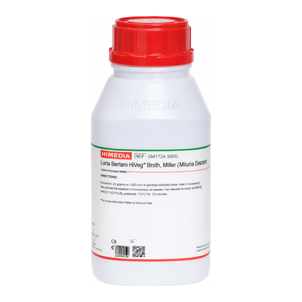 Himedia Luria Bertani HiVeg Broth, Miller, Granulated (Miller Luria Bertani HiVeg Broth, Granulated)