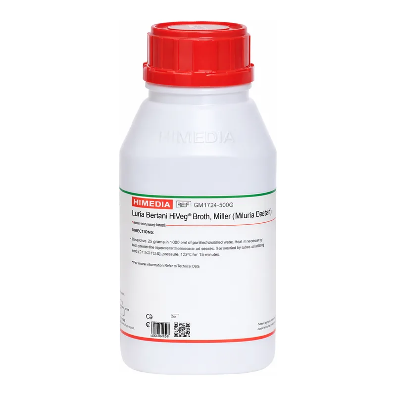 Himedia Luria Bertani HiVeg Broth, Miller, Granulated (Miller Luria Bertani HiVeg Broth, Granulated)