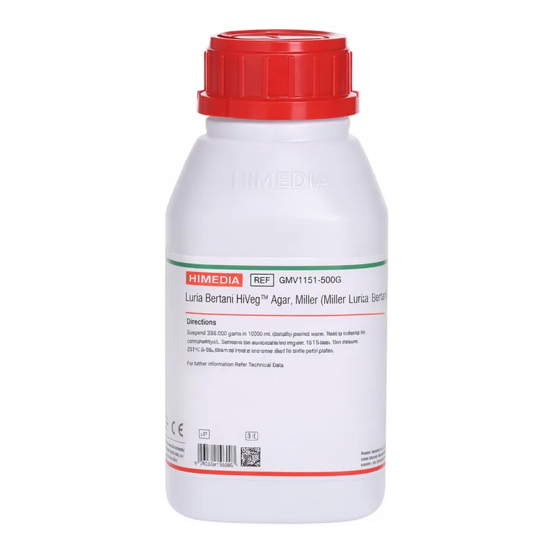 Himedia Luria Bertani HiVeg Agar, Miller, Granulated (Miller Luria Bertani HiVeg Agar, Granulated)