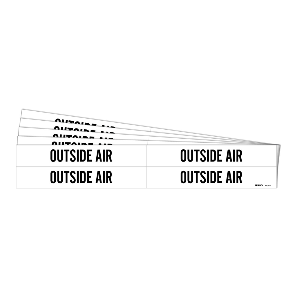 Brady OUTSIDE AIR Pipe Marker