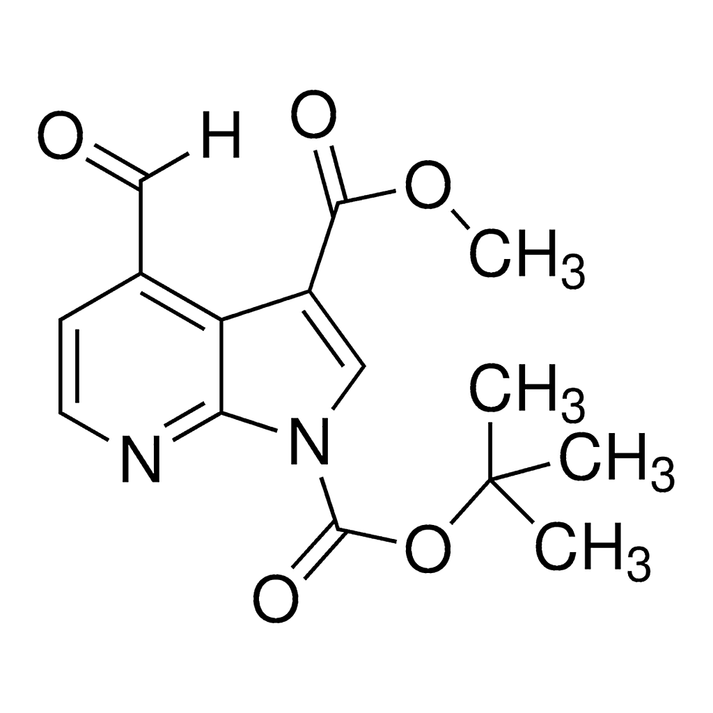 Merck 1-tert-Butyl 3-methyl 4-formyl-1H-pyrrolo[2,3-b]pyridine-1,3-dicarboxylate