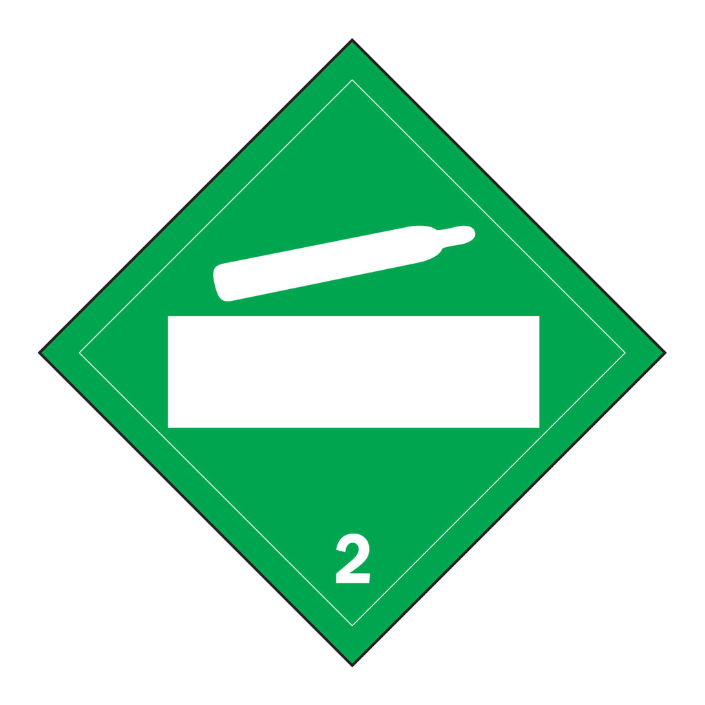 Brady Non-Flammable Gas Sign