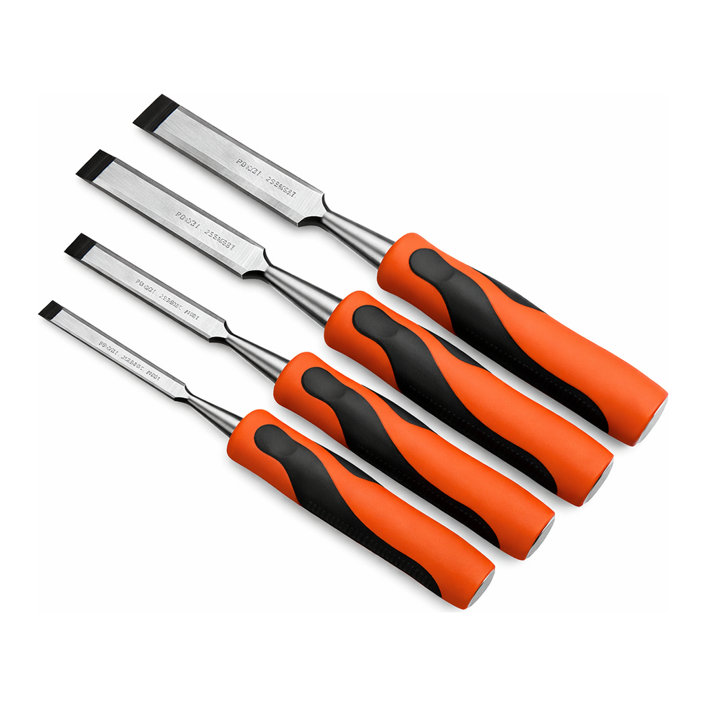 OFFICENEX [P]목공끌 세트 (4Pcs/SET/611011/세트구성:6, 13, 19, 25, 전장:255 ~ 270mm/NAVI)