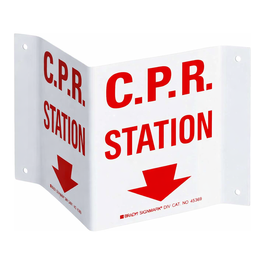 Brady V CPR Station Sign